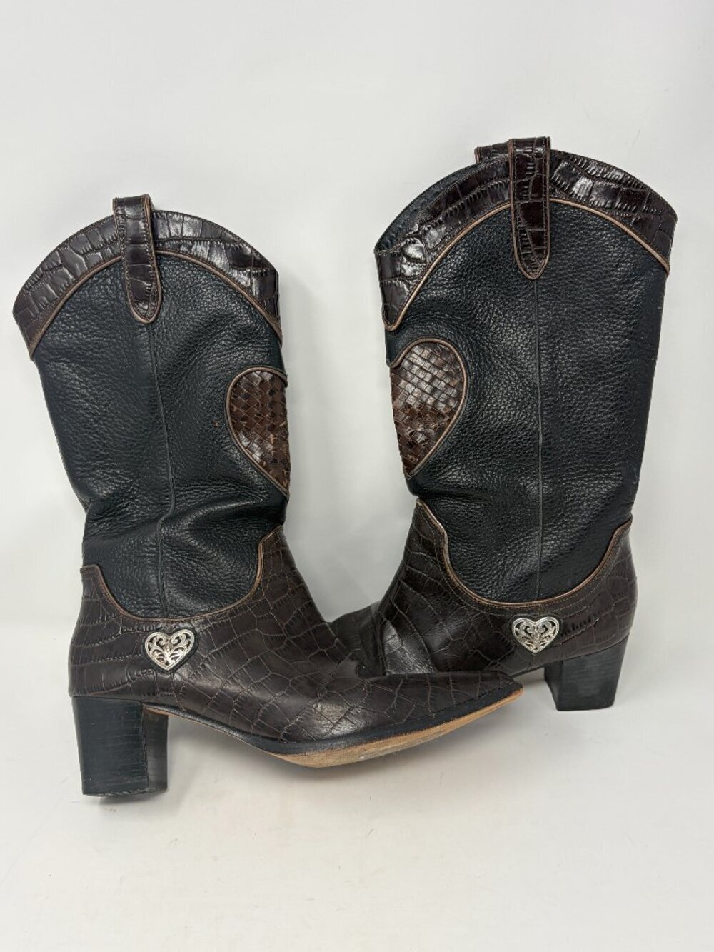 Brighton women's Toby heeled boots 7.5 M tall calf